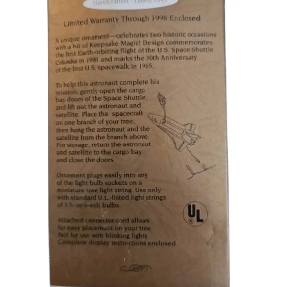 Hallmark Space Shuttle Stringer Light. Magic Collection - Picture 6 of 8